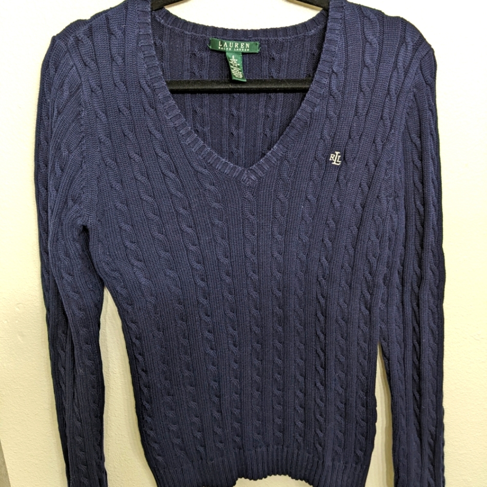 Ralph Lauren Navy Sweater Size S